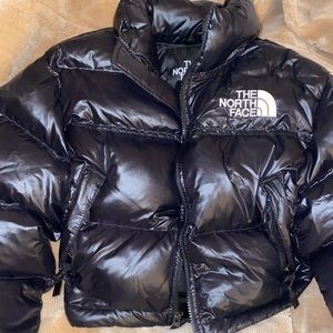 North Face Cropped Nuptse Puffer Jacket